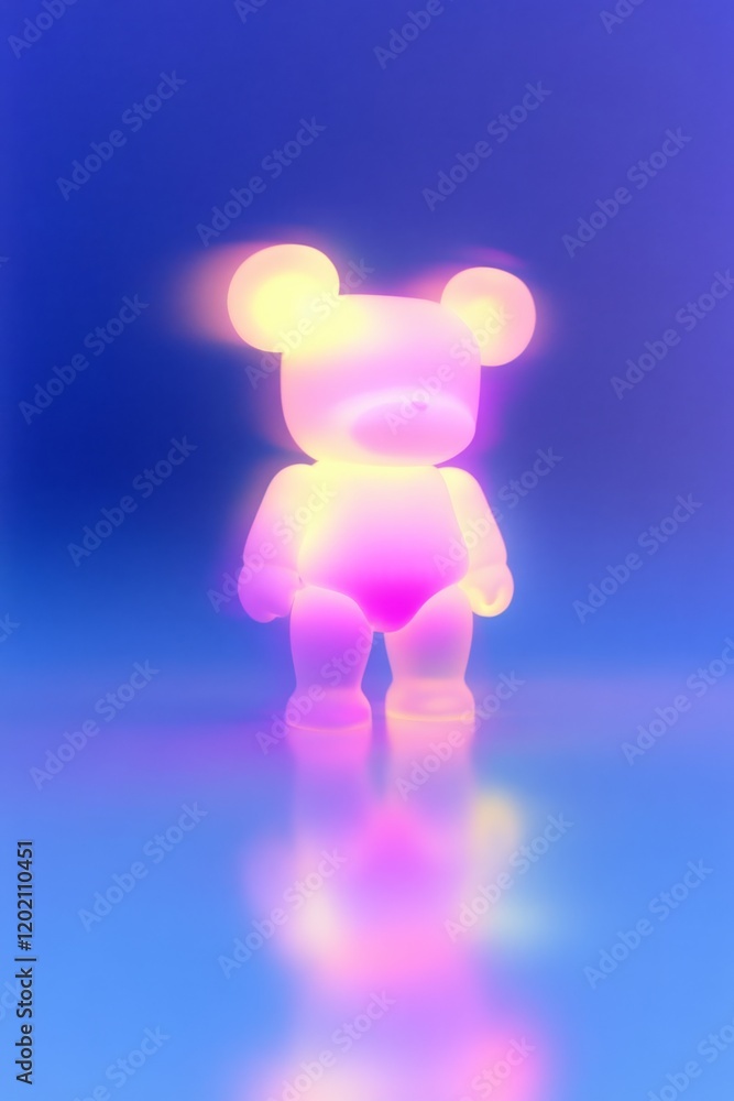 Bear from gel to the world of spirits. Compassion, connection and protection. Translucent soft teddy bear copy space. Bear from gel to the world of spirits. Compassion, connection and protection. Translucent soft teddy bear copy space.