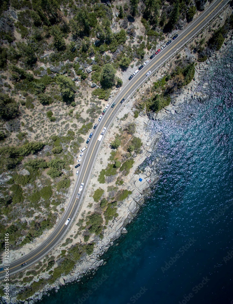 traffic on the road LAKE TAHOE
