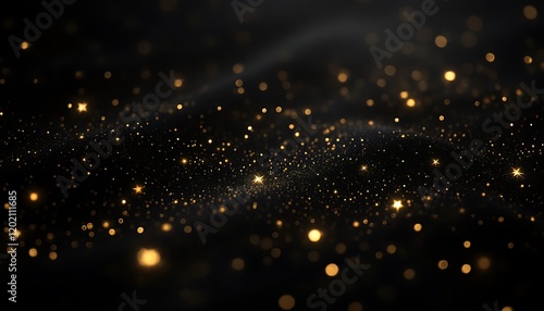 Black Gold Glitter Background Sparkle Image