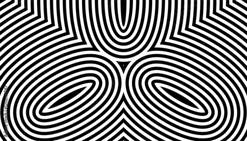 Black and white transition contour pattern for modern background and jersey design. Fully editable vector element 