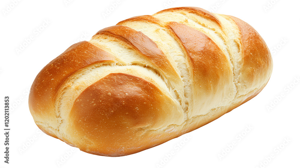 Freshly Baked Loaf of Artisan Bread with Crispy Crust Isolated on Transparent Background Freshly Baked Loaf of Artisan Bread with Crispy Crust Isolated on Transparent Background