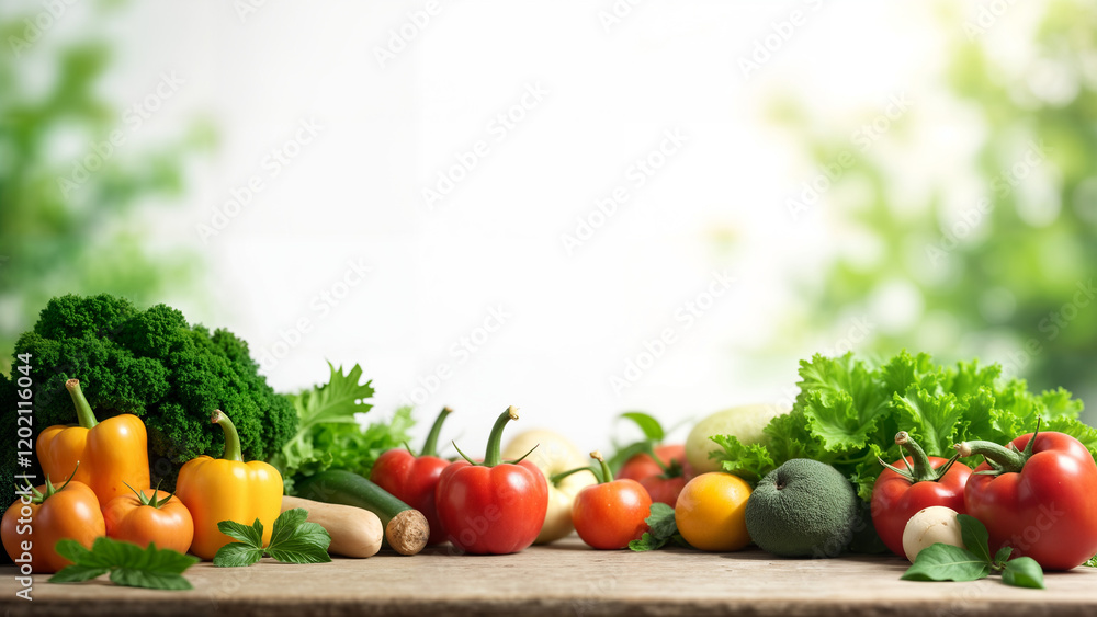 Vibrant Eco-Friendly Marketplace with Organic Produce Vibrant Eco-Friendly Marketplace with Organic Produce