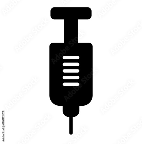Icon Glyph - syringe for vaccine health