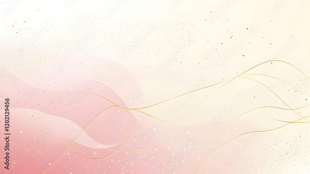 Soft gradient background transitioning from pastel pink to cream tones, accented with subtle intersecting gold lines Soft gradient background transitioning from pastel pink to cream tones, accented with subtle intersecting gold lines