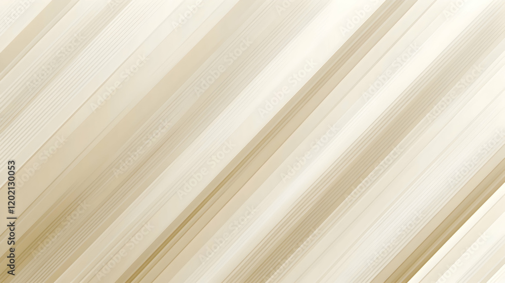 Fototapeta premium Subtle diagonal stripe pattern in neutral beige tones forming a seamless and clean texture on a soft gradient background