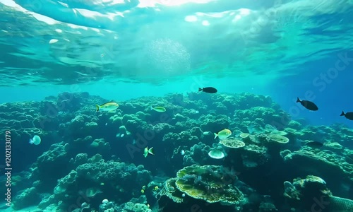 Wallpaper Mural background atmosphere of life under the sea Torontodigital.ca