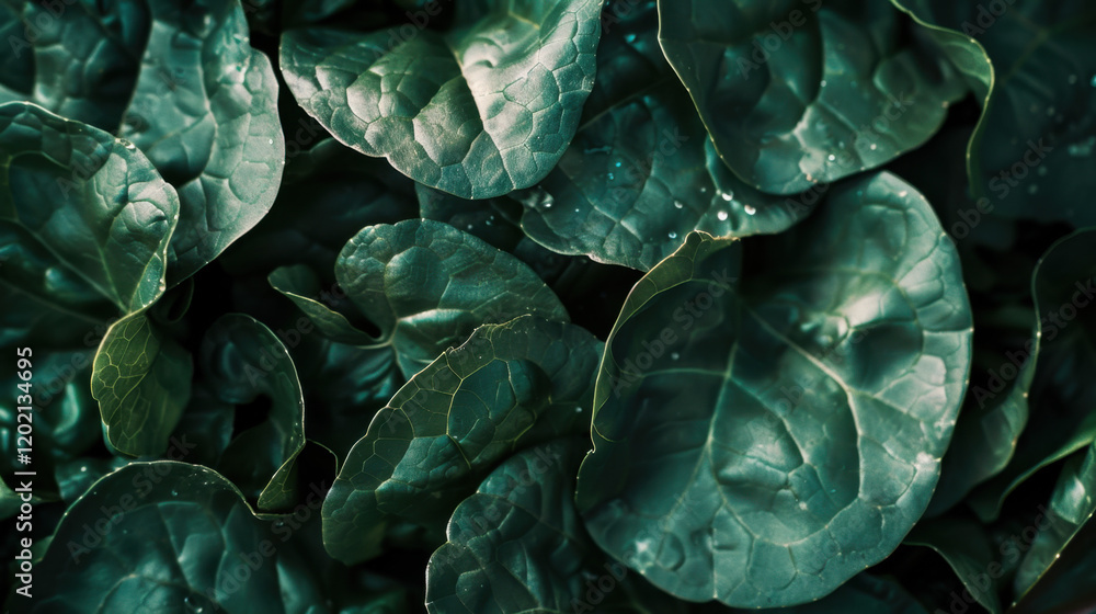Obraz premium green leaves background