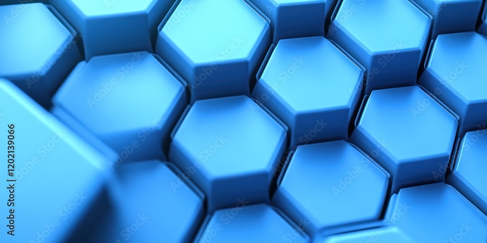 Abstract technological hexagonal background