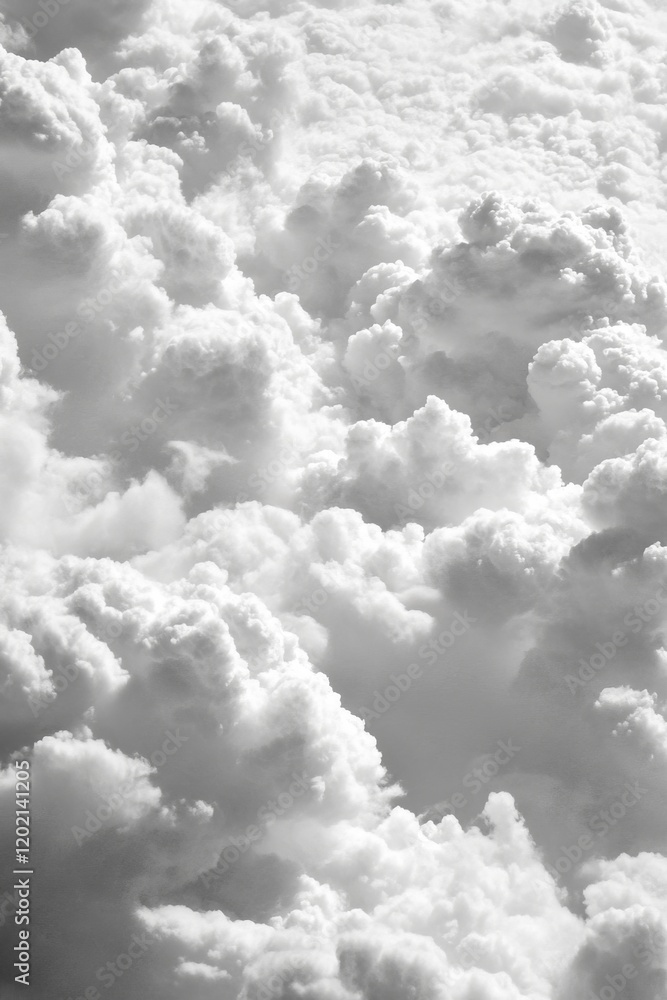 Stunning Monochromatic Cloudscape: A Timeless Sky Stunning Monochromatic Cloudscape: A Timeless Sky