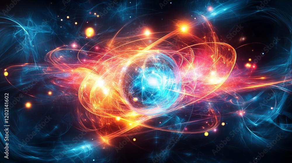 Abstract Energy Particle Background Abstract Energy Particle Background