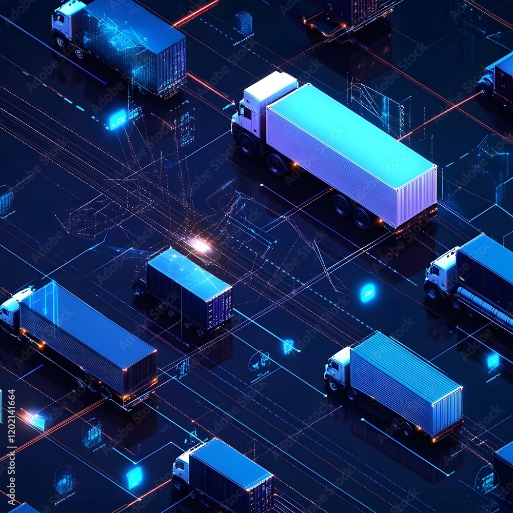 Advanced visualization of an AI driven logistics network Advanced visualization of an AI driven logistics network