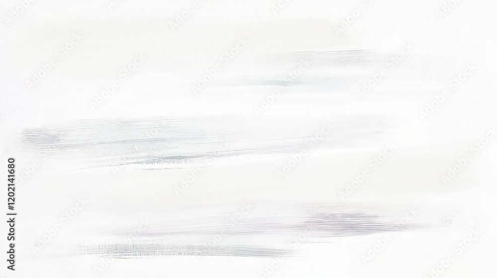 Fototapeta premium Horizontal, pale smear texture across a bright white canvas suggests quiet movement and subtle contrast.