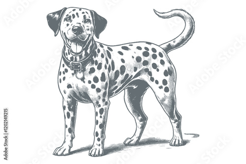 Wallpaper Mural Dalmatian dog vector | dog vector | dog illustration | dog silhouette | dog tattoo | dog engraving | dog drawing  Torontodigital.ca