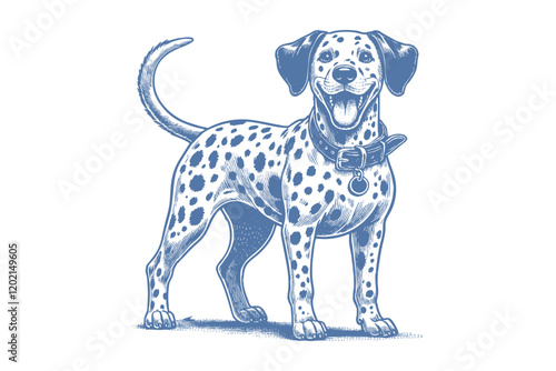 Wallpaper Mural Dalmatian dog vector | dog vector | dog illustration | dog silhouette | dog tattoo | dog engraving | dog drawing  Torontodigital.ca