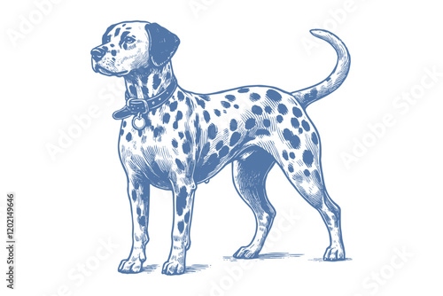 Wallpaper Mural Dalmatian dog vector | dog vector | dog illustration | dog silhouette | dog tattoo | dog engraving | dog drawing  Torontodigital.ca