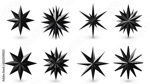 Wallpaper Mural star icon set collection Torontodigital.ca