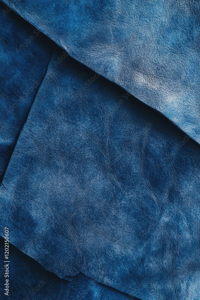 Naklejka premium Close-up of blue leather