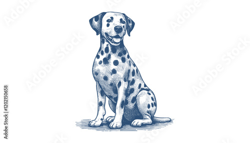 Wallpaper Mural Dalmatian dog vector | dog vector | dog illustration | dog silhouette | dog tattoo | dog engraving | dog drawing  Torontodigital.ca