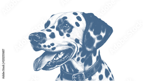 Dalmatian dog vector | dog vector | dog illustration | dog silhouette | dog tattoo | dog engraving | dog drawing 