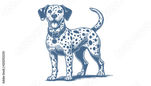 Wallpaper Mural Dalmatian dog vector | dog vector | dog illustration | dog silhouette | dog tattoo | dog engraving | dog drawing  Torontodigital.ca