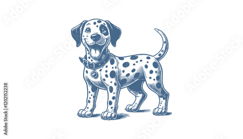 Wallpaper Mural Dalmatian dog vector | dog vector | dog illustration | dog silhouette | dog tattoo | dog engraving | dog drawing  Torontodigital.ca