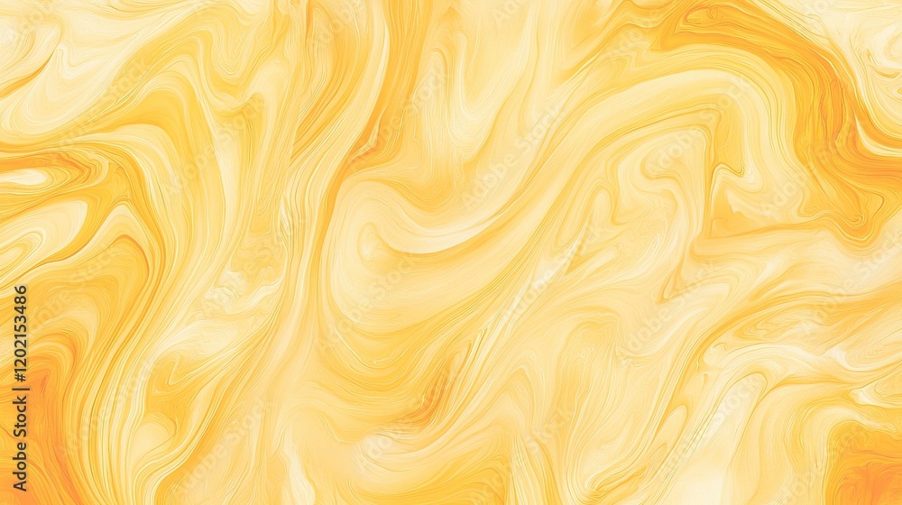 Swirling patterns in warm yellow tones evoke sense of energy and Swirling patterns in warm yellow tones evoke sense of energy and