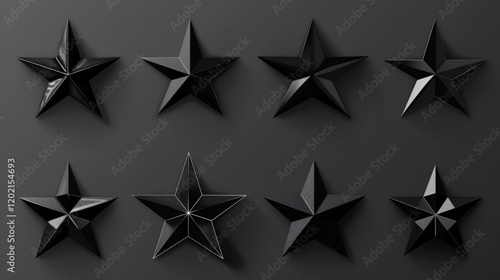 Obraz premium star icon set collection