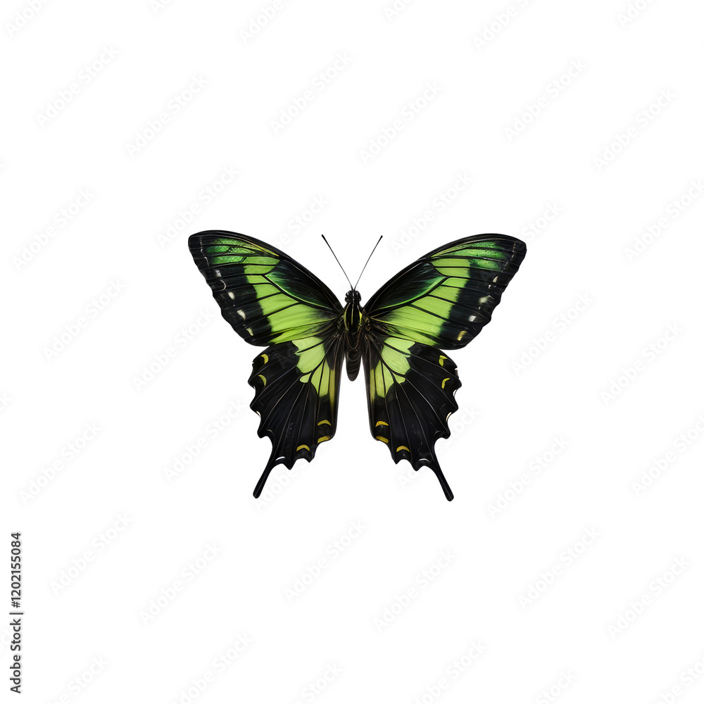 Lime Butterfly: A vibrant lime swallowtail butterfly, showcasing its striking green and black wings with intricate details, is perfectly centered against a clean background. Lime Butterfly: A vibrant lime swallowtail butterfly, showcasing its striking green and black wings with intricate details, is perfectly centered against a clean background.
