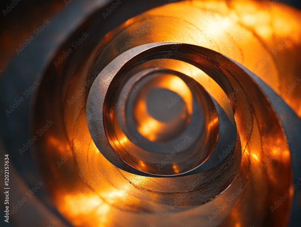 Metal object close-up Metal object close-up