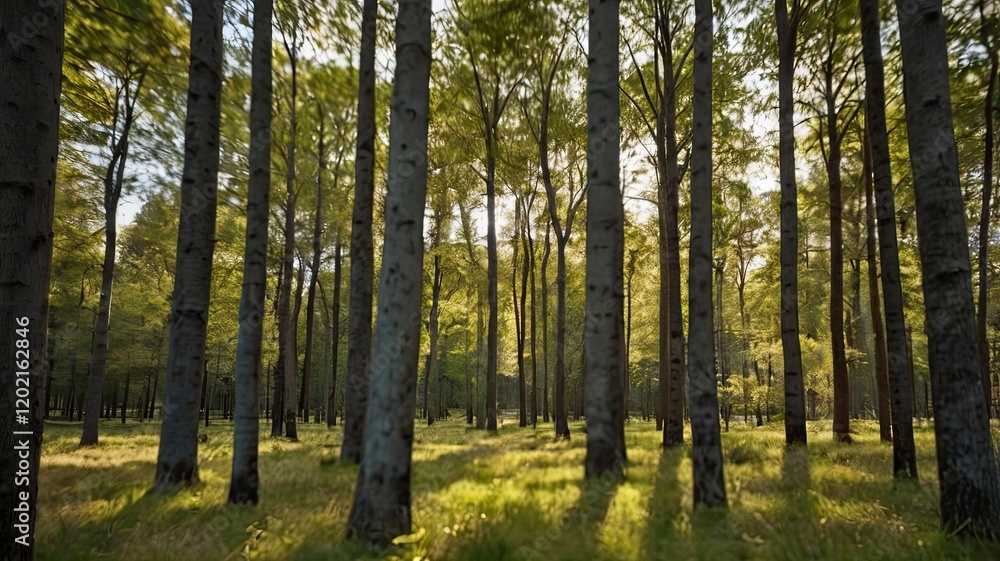 Obraz premium Defocused of baground natural landscape of trees