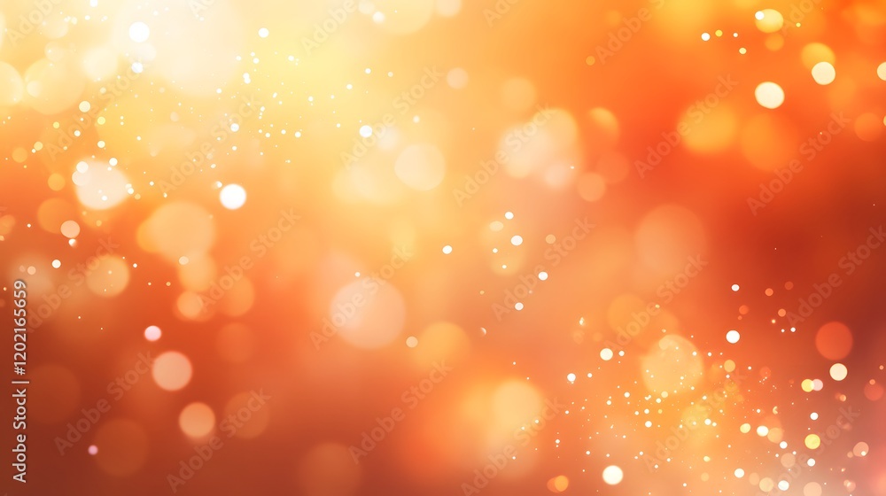 Abstract Orange Background With Sparkling Lights Abstract Orange Background With Sparkling Lights