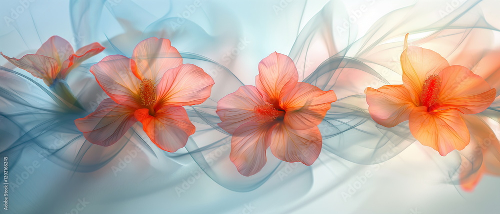 Flowers petals tenderness on a white background. L_001 Flowers petals tenderness on a white background. L_001