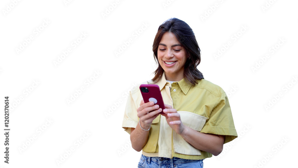 Beautiful Mexican woman surfing the net Beautiful Mexican woman surfing the net