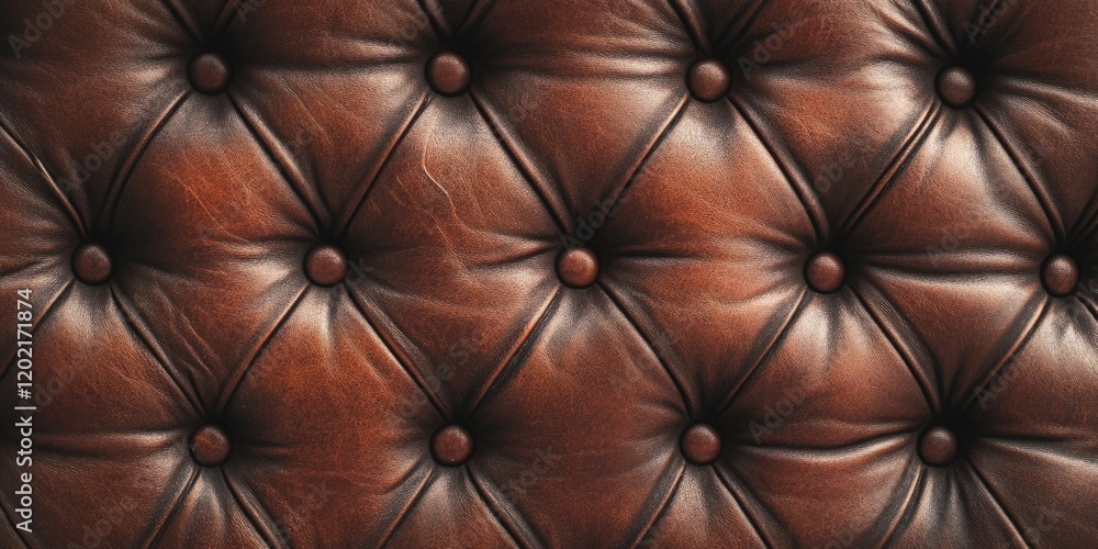 Fototapeta premium Brown Leather Couch