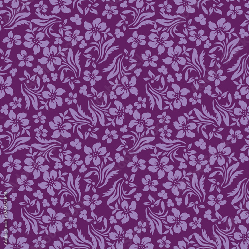 Vintage seamless floral pattern. Liberty style background of small pastel colorful flowers. Small flowers scattered over a white background. Stock vector for printing on surfaces