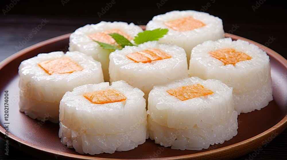 Delicious Korean Rice Cake - Traditional White Cake for Meal and Cookery Delicious Korean Rice Cake - Traditional White Cake for Meal and Cookery
