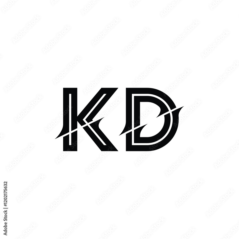 KD monogram logo design letter text name symbol monochrome logotype alphabet character simple logo KD monogram logo design letter text name symbol monochrome logotype alphabet character simple logo