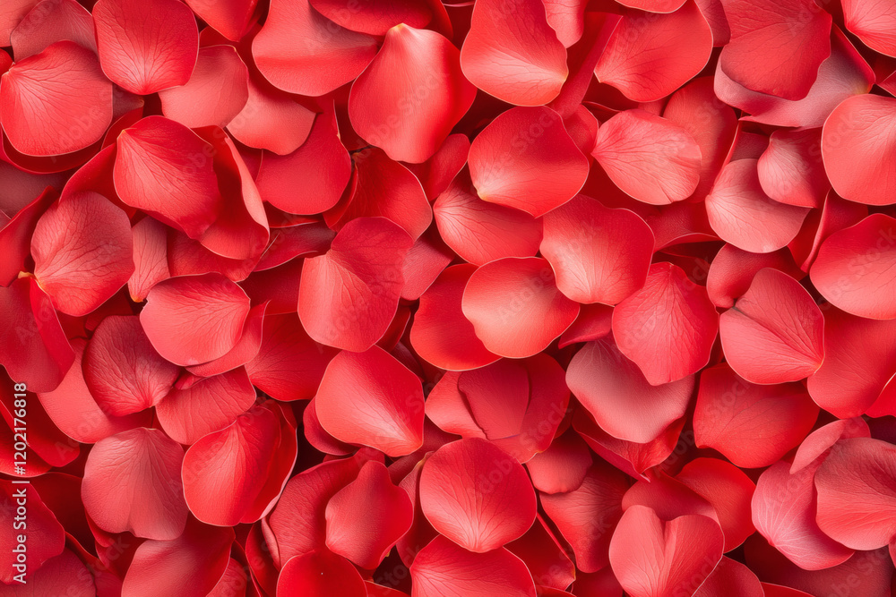 Vibrant red rose petals create romantic and passionate background, perfect for love themed events or decorations. soft texture and rich color evoke feelings of affection and beauty Vibrant red rose petals create romantic and passionate background, perfect for love themed events or decorations. soft texture and rich color evoke feelings of affection and beauty
