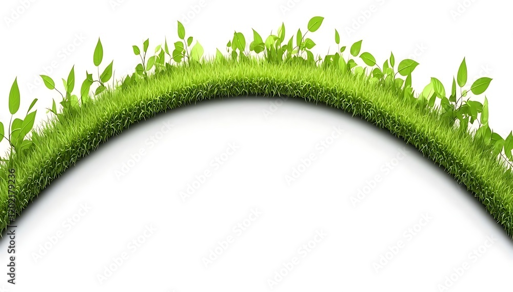 Naklejka premium A graceful weeping willow with lush green leaves and sweeping branches, centered on a clean white backdrop