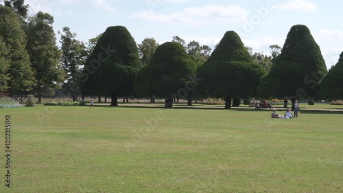 Garden trees in Hampton Court Palace. Richmond, London, UK, 15 September 2024