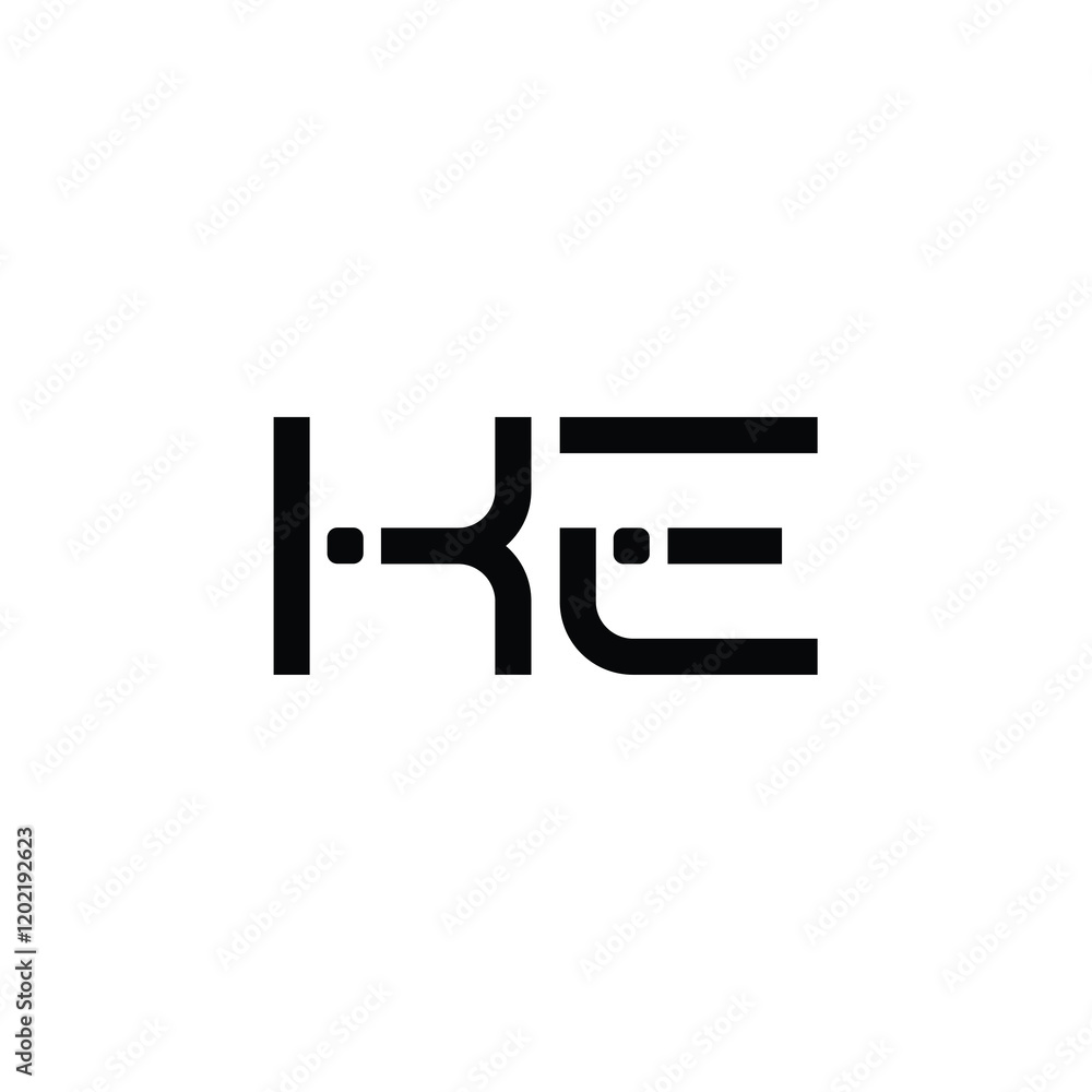 KE monogram logo design letter text name symbol monochrome logotype alphabet character simple logo KE monogram logo design letter text name symbol monochrome logotype alphabet character simple logo
