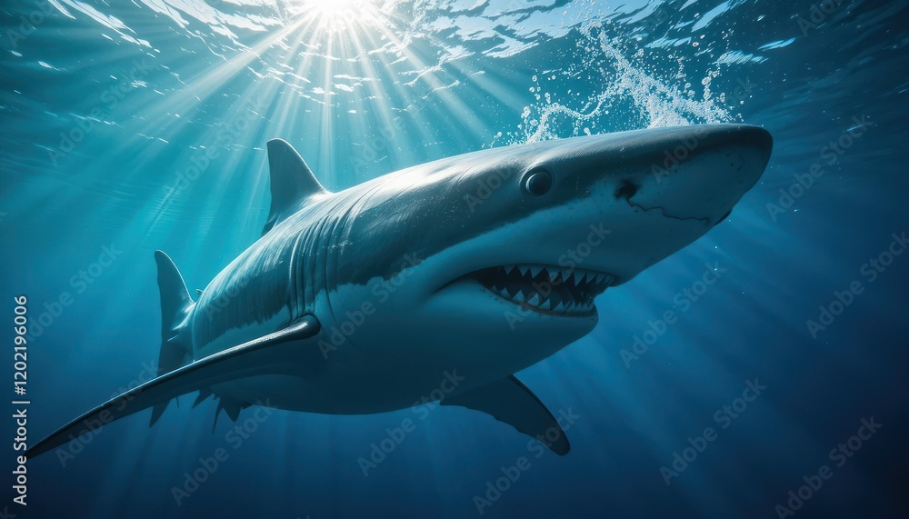 Fototapeta premium shark in the sea