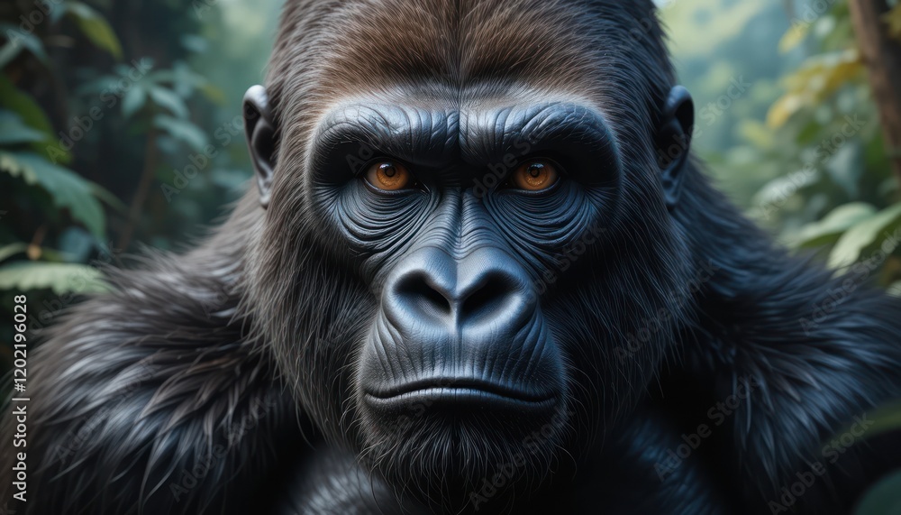 Obraz premium monkey black