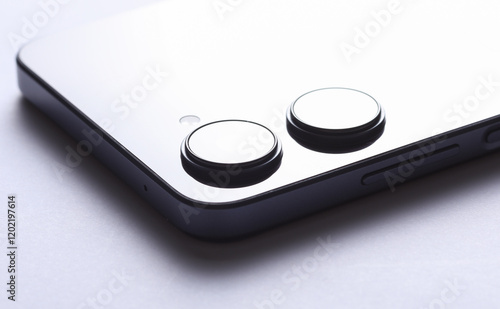 Wallpaper Mural The back side of a modern smartphone with a dual camera Torontodigital.ca