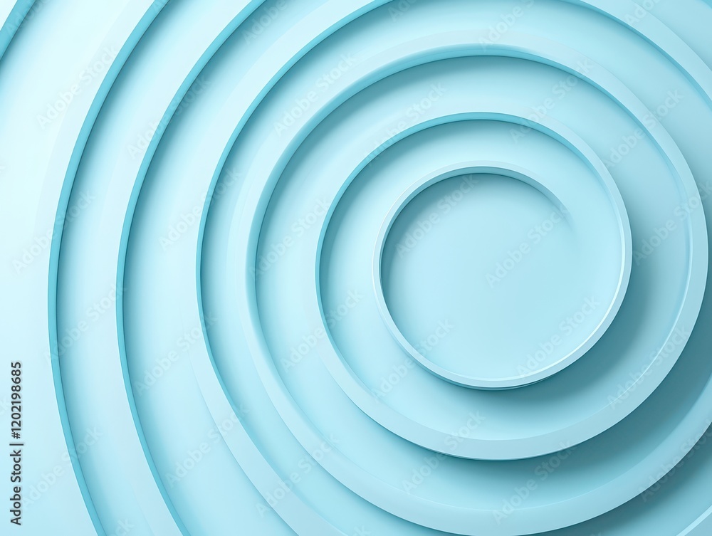 Abstract blue circular shapes in layered arrangement. Abstract blue circular shapes in layered arrangement.