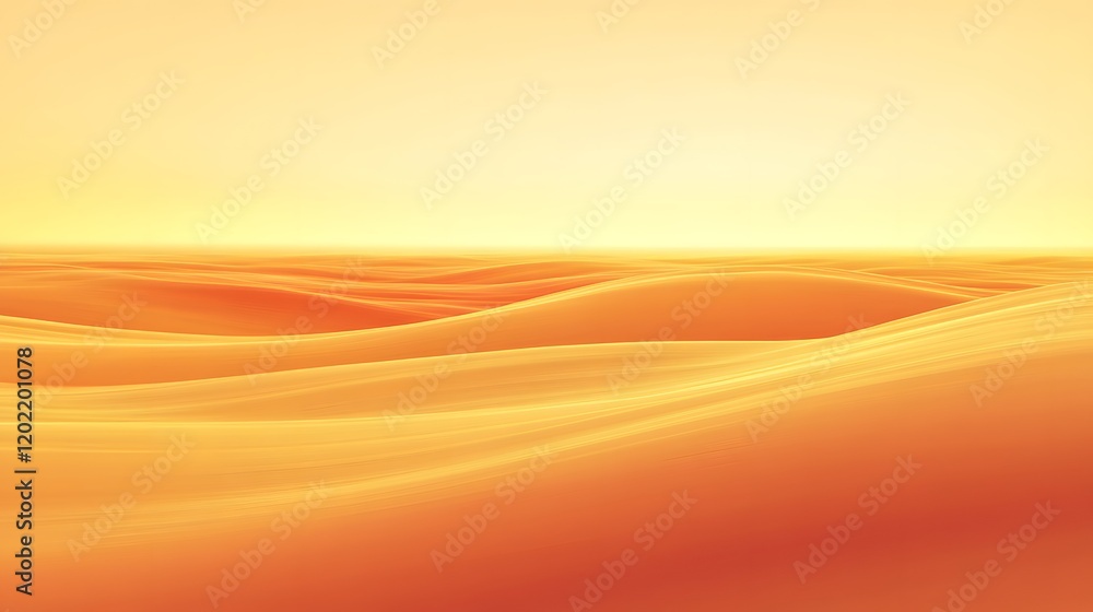 Abstract Orange Desert Landscape Waves Design Abstract Orange Desert Landscape Waves Design