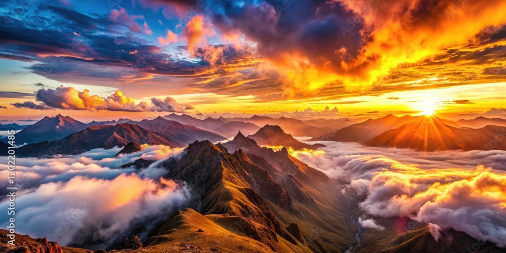 Majestic Andes mountains at 5000m: capture a breathtaking panoramic sunset with stunning high-altitude photography. Majestic Andes mountains at 5000m: capture a breathtaking panoramic sunset with stunning high-altitude photography.