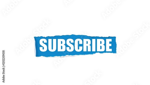 Torn Paper Reveals Subscribe Call To Action