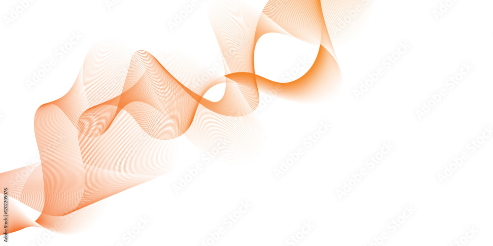 Abstract yellow wavy lines Digital frequency track equalizer background. Curved wave smooth stripe seamless pattern. Stylized line art background. Vector illustration. Wave with lines created using Abstract yellow wavy lines Digital frequency track equalizer background. Curved wave smooth stripe seamless pattern. Stylized line art background. Vector illustration. Wave with lines created using