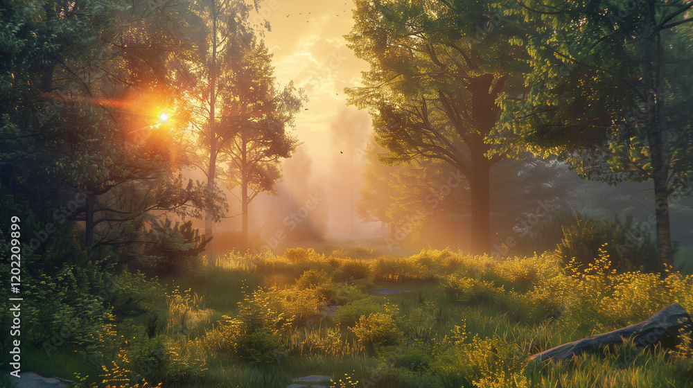 Fototapeta premium morning in the forest